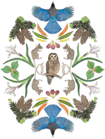 California Ecosystems - Spotted Owl among the Firs (original)