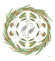 California Ecosystems - Herons in the Cattails (original)