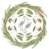 11" x 14" print - Herons in the Cattails